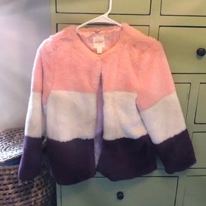Cat & Jack faux fur jacket